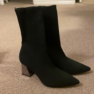 Zara high heel sock boot